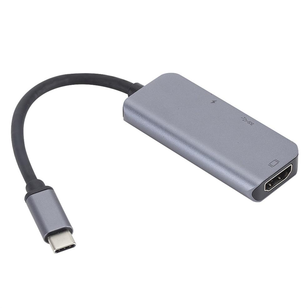 USB C To HDMI 3 in 1 Cable Converter for Samsung Huawei Apple Mac NS Usb 3.1 Type C To HDMI 4K Adapter Cable