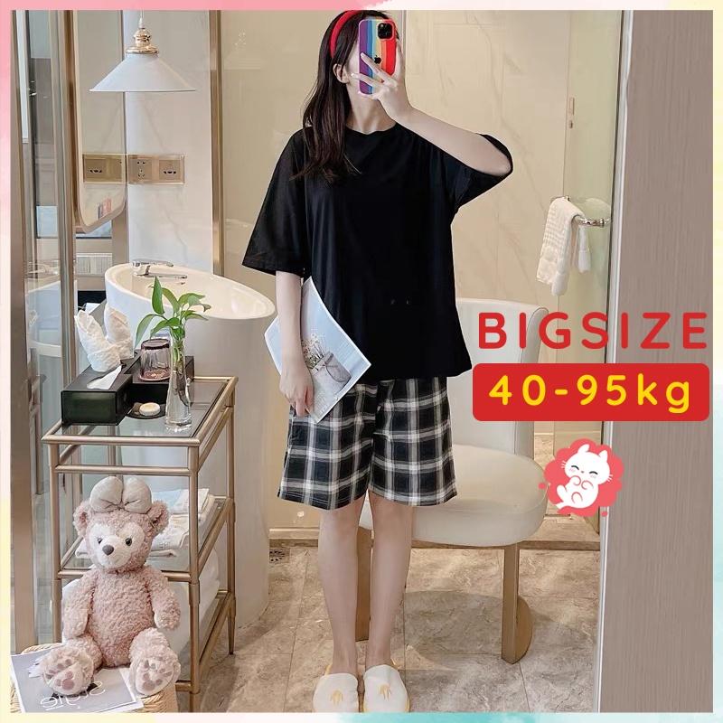 Đồ mặc nhà bigsize nữ cộc tay thun mát bộ mặc nhà BC23