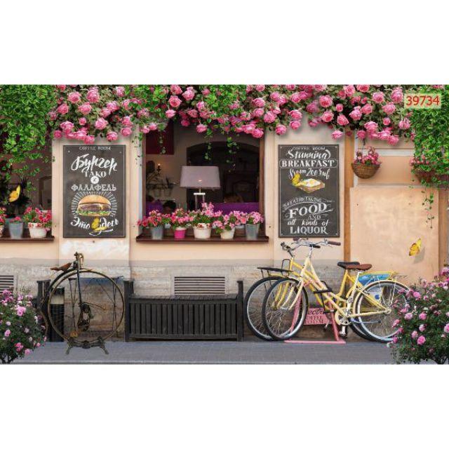 Tranh dán quán cafe, trà sữa, trà chanh