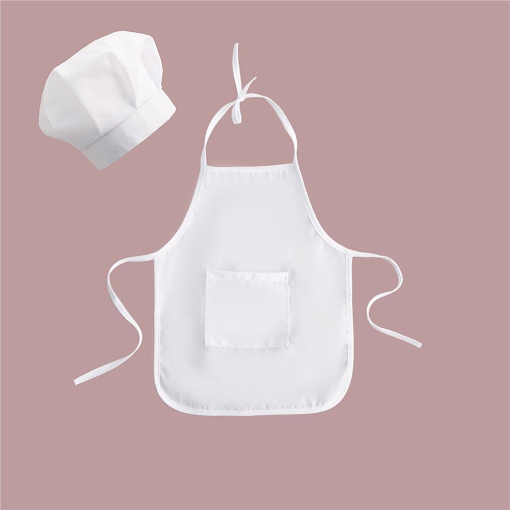 Cotton Baby Newborn Photography Prop Pretend Chef Apron Set
