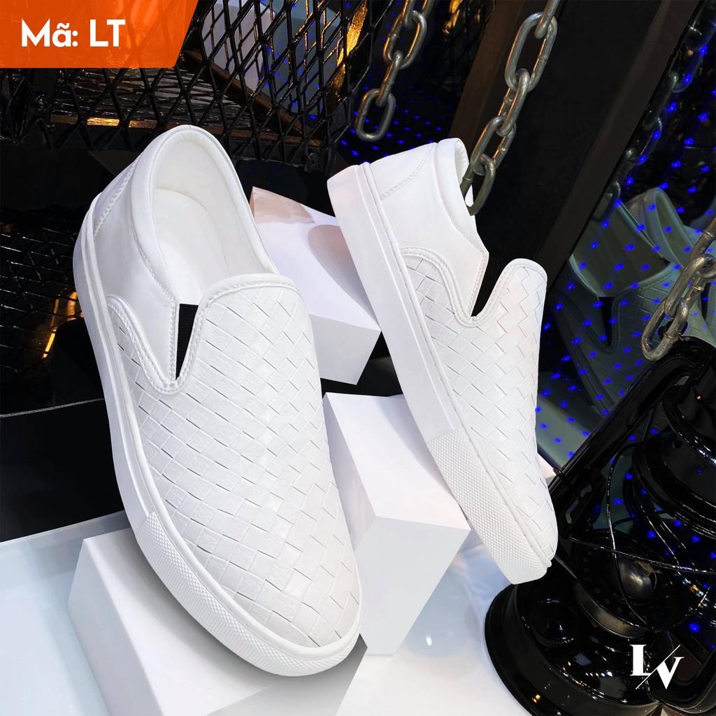 Giày Nam Trắng Thời Trang Cao Cấp - Giày Thể Thao Nam Sneaker Fashion In Black or White