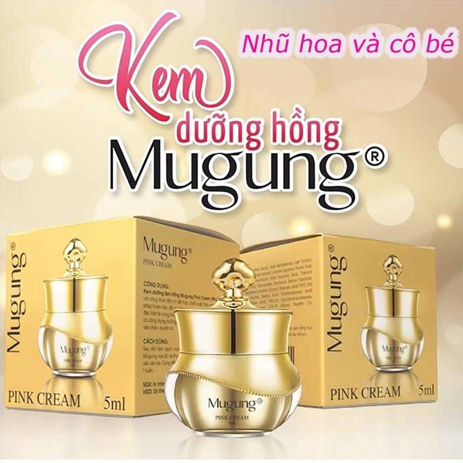 Kem Mugung làm hồng vùng bẹn,vùng bikini an toàn,hiệu quả nhanh,hồng lâu dài,không đau rát Pink Cream 5ml