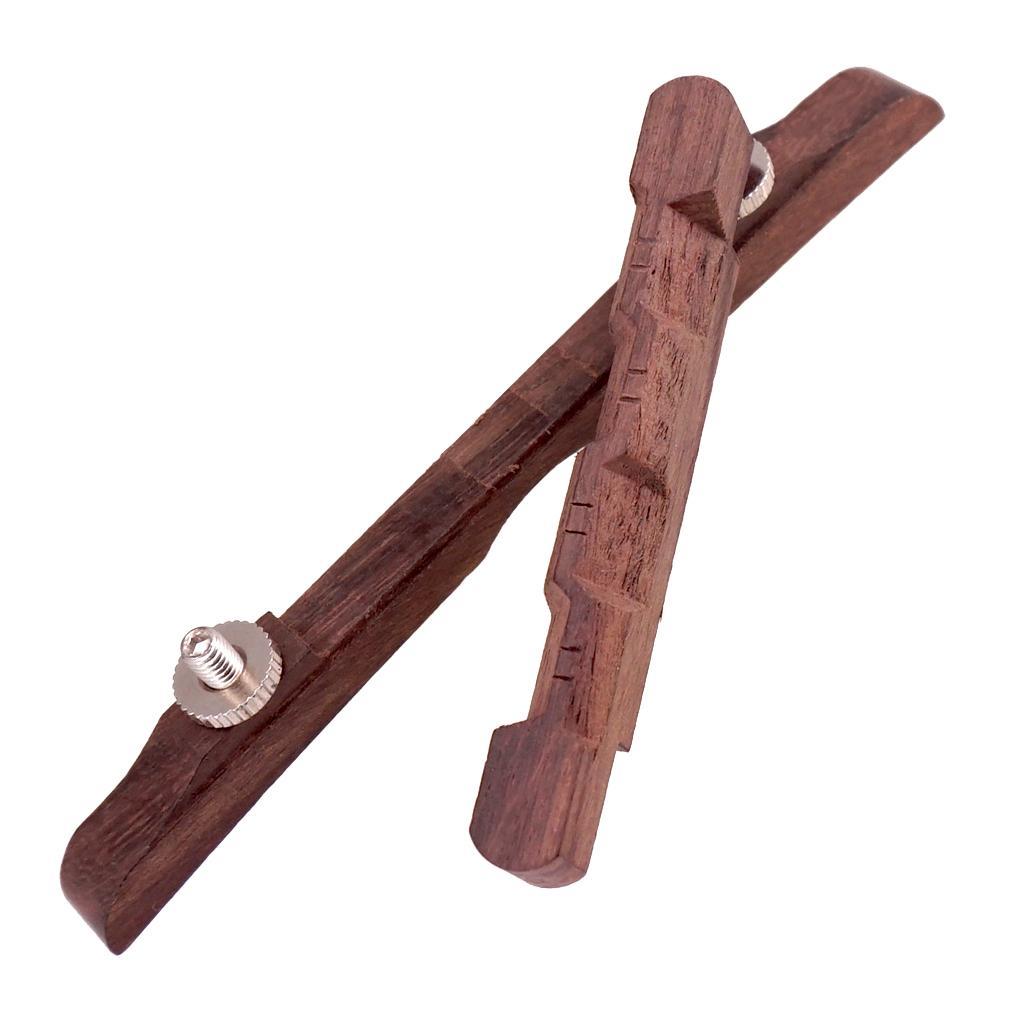 3-5pack Adjustable Rosewood Archtop Guitar Bridge Saddle Mandolin Jazz