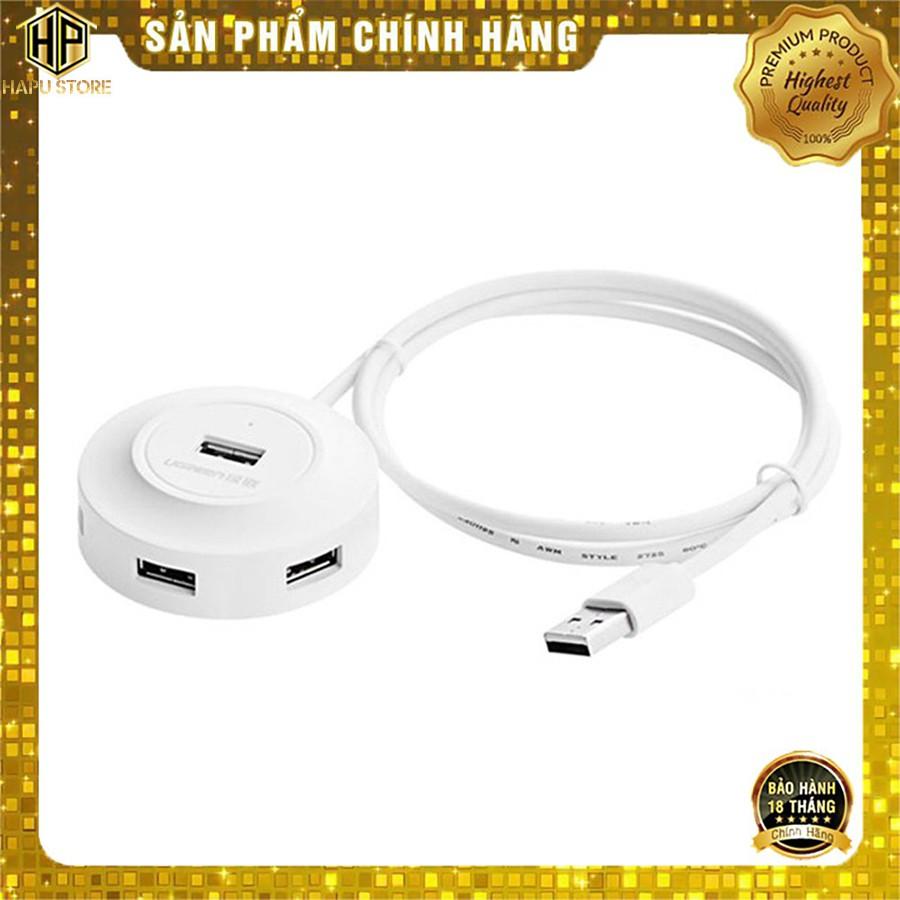 Bộ Chia USB 2.0 Ra 4 cổng Ugreen 20270 màu trắng chính hãng - Hàng Chính Hãng