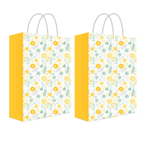 Combo 2c Túi đựng quà, túi giấy cán mờ T10 - 18x24x8cm