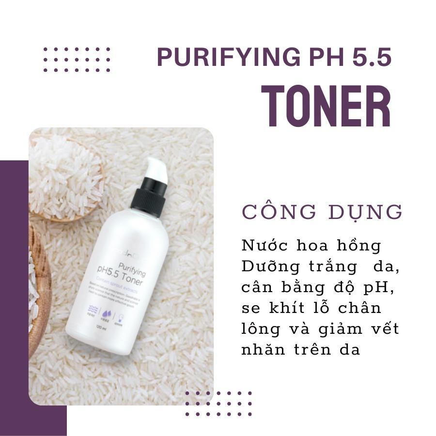 Dưỡng Chất Nước Cân Bằng Da Purifying pH 5.5 Toner GoodnDoc 120ml