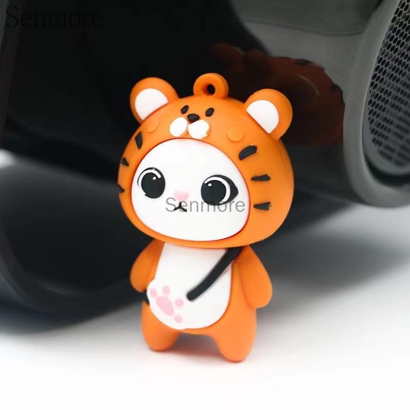 Túi Messenger 128GB 1TB 2TB 1GB 8GB 16GB 32GB 64GB Họa Tiết Hổ Hoạt Hình Dễ Thương Vui Nhộn Có Cổng Sạc USB