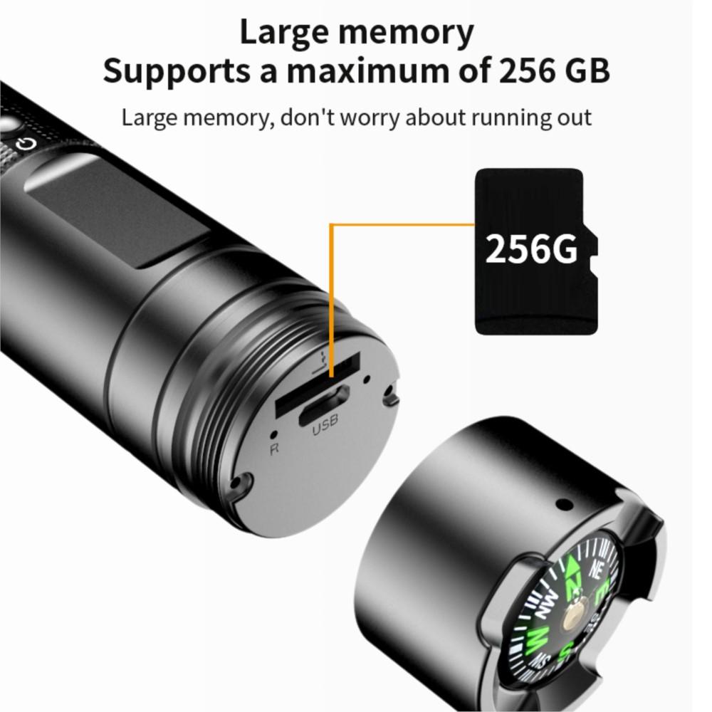 Camera hành động không gắn bóng không thấm nước ngoài trời DV 4K với LED Hỗ trợ Light Night Vision Lighting Cycling MC66B