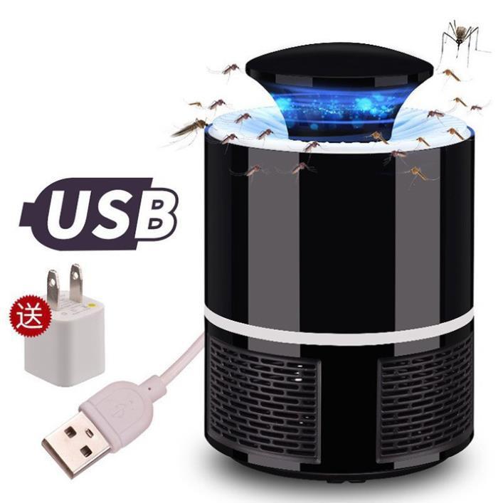 Đèn bắt muỗi USB hình trụ thông minh bóng hút led tia uv thế hệ mới 2020