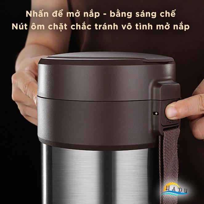 Cặp Lồng Giữ Nhiệt Đựng Cơm 3 Tầng Inox 304 Cao Cấp 6 Lớp Đạt Chất Lượng Đức SSGP