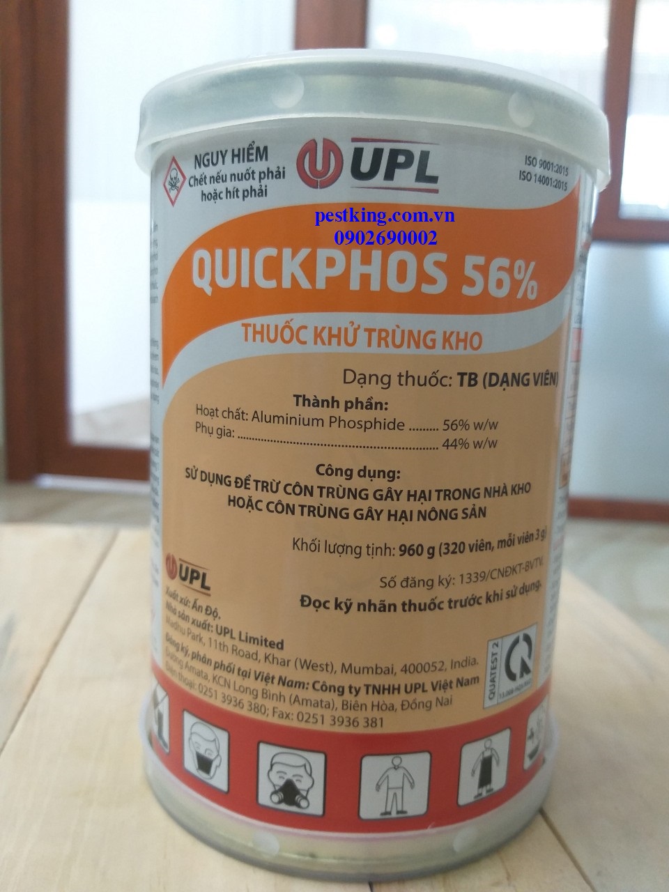 Thuốc diệt mọt gỗ, nông sản QUICKFOS 56%-tuýp