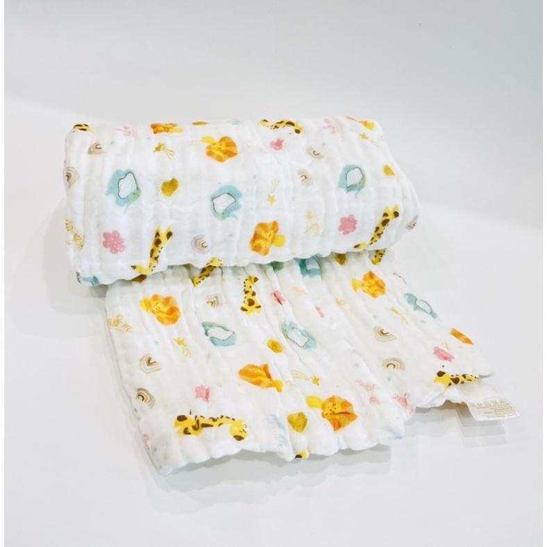Khăn Tắm 6 lớp cotton cho em bé Petit Me, khăn đa năng mềm mại, thoáng khí, thấm hút tốt