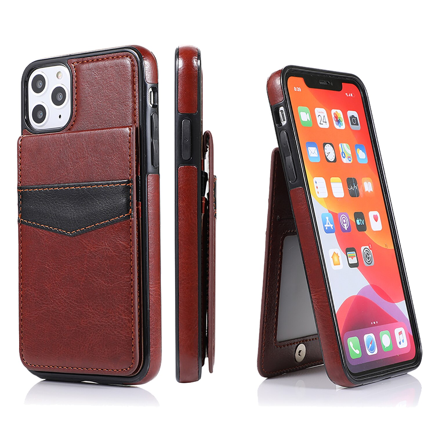 Bao da cho iPhone 11, 11 Pro, 11 Pro Max đa năng kiêm ví thẻ card rất tiện lợi