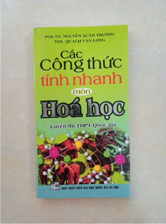 Sách - Các Công Thức Tính Nhanh môn Hóa Học