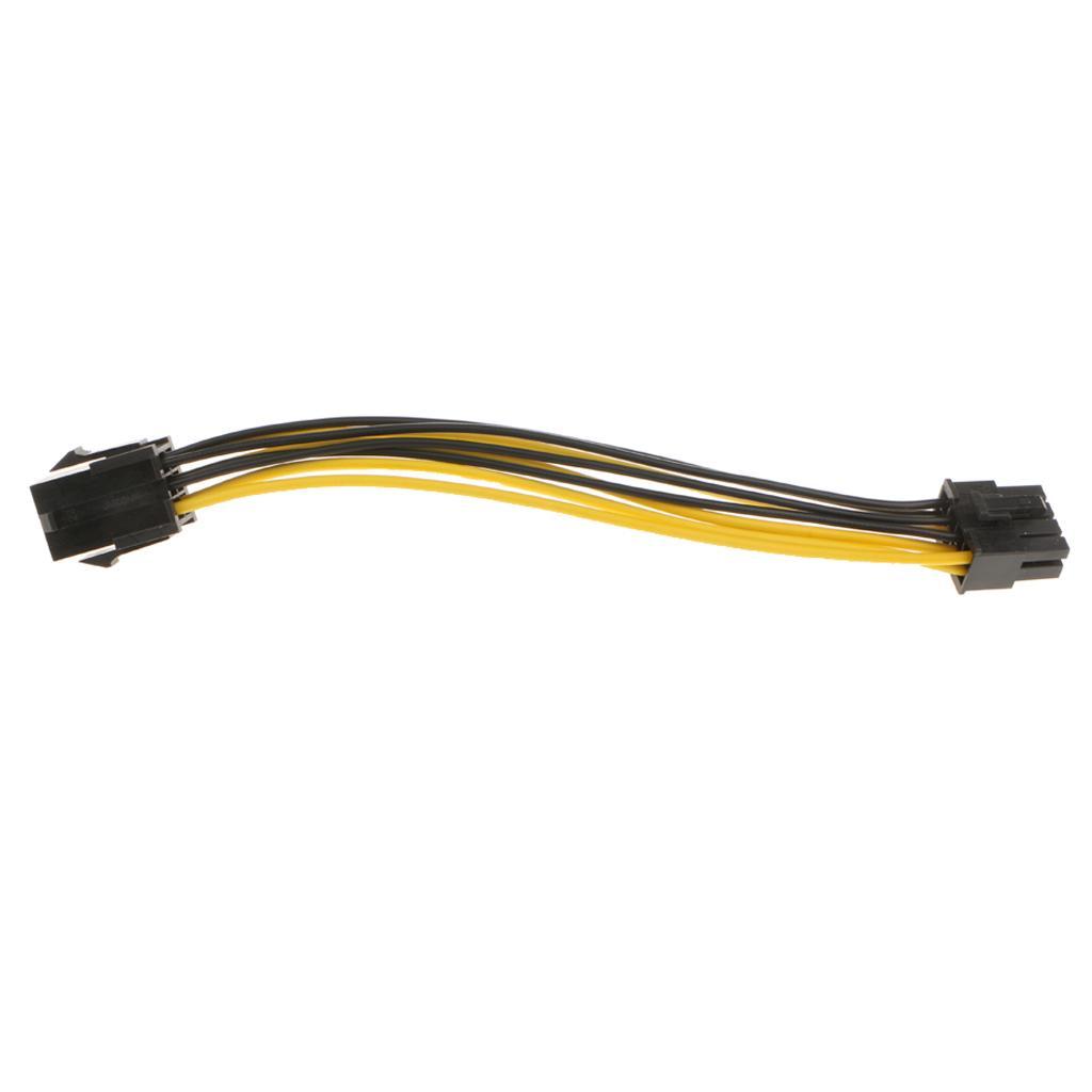 2Pcs  6Pin  Express  to  8  Pin    Graphics  Card  Power  Cable