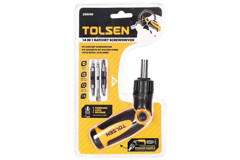 BỘ VÍT TỰ ĐỘNG 14 MŨI TOLSEN 20040 - HÀNG CHÍNH HÃNG