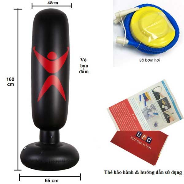 TRỤ ĐẤM BOXING KÈM BƠM HƠI -