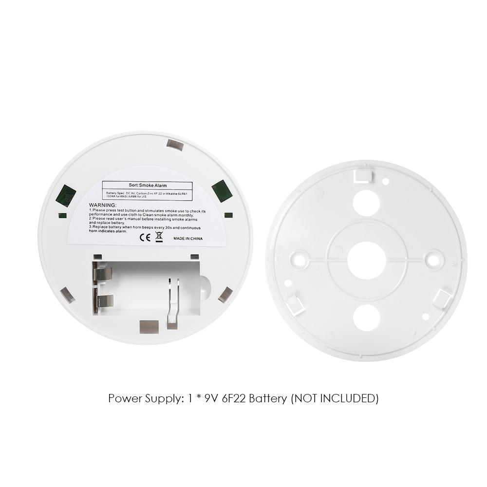 Máy dò khói CO hoạt động bằng pin 9V với đèn LED