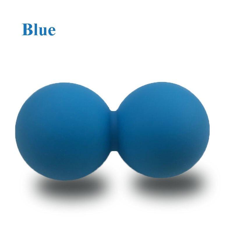 Food Grade Silicone Yoga Peanut Massage Ball Fascia Ball Relieve Relax Muscles Fitness Massage Double Ball Exercise Ball