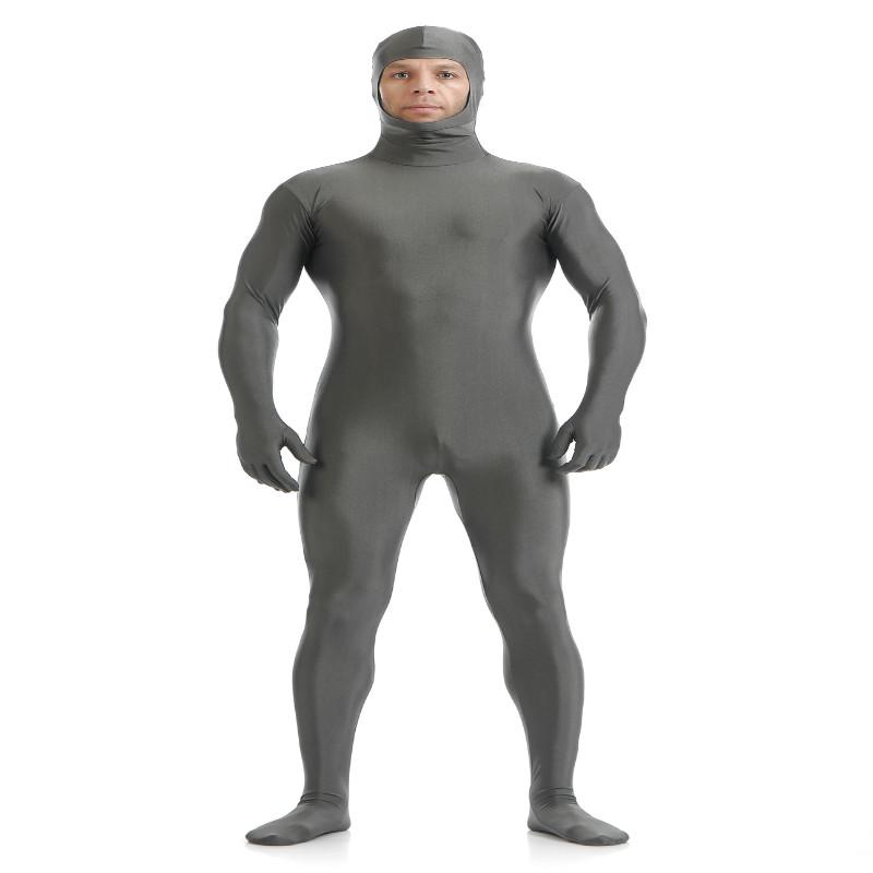 Wholesale Unisex Face Open Skin Tight Spandex Bodysuit Back Zipper Costume