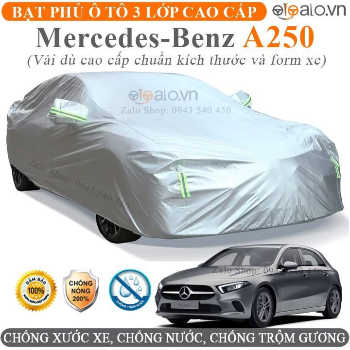 Bạt Phủ Xe Ô Tô Mercedes Benz A250 3 Lớp Cao Cấp Chống Nắng Nóng Chống Nước Chống Cháy Chống Bụi