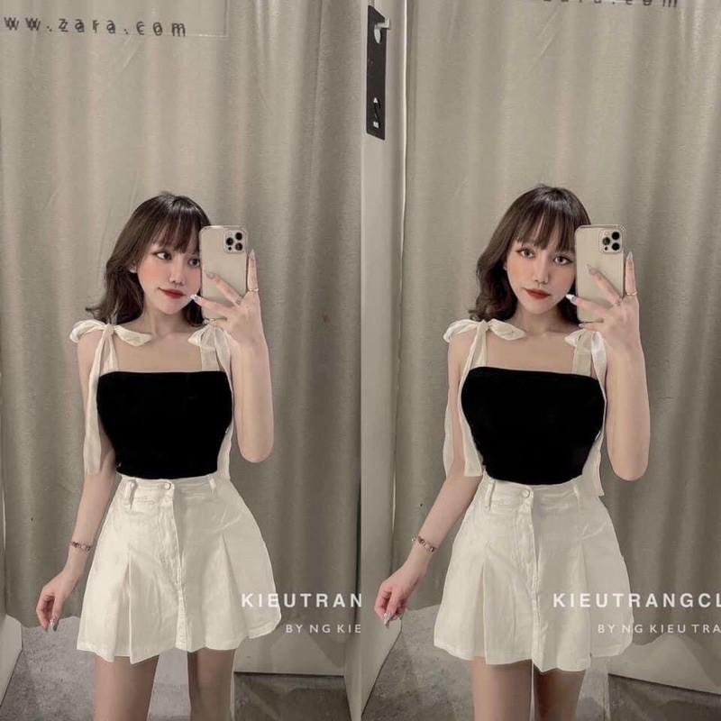 Áo 2 dây cột vai