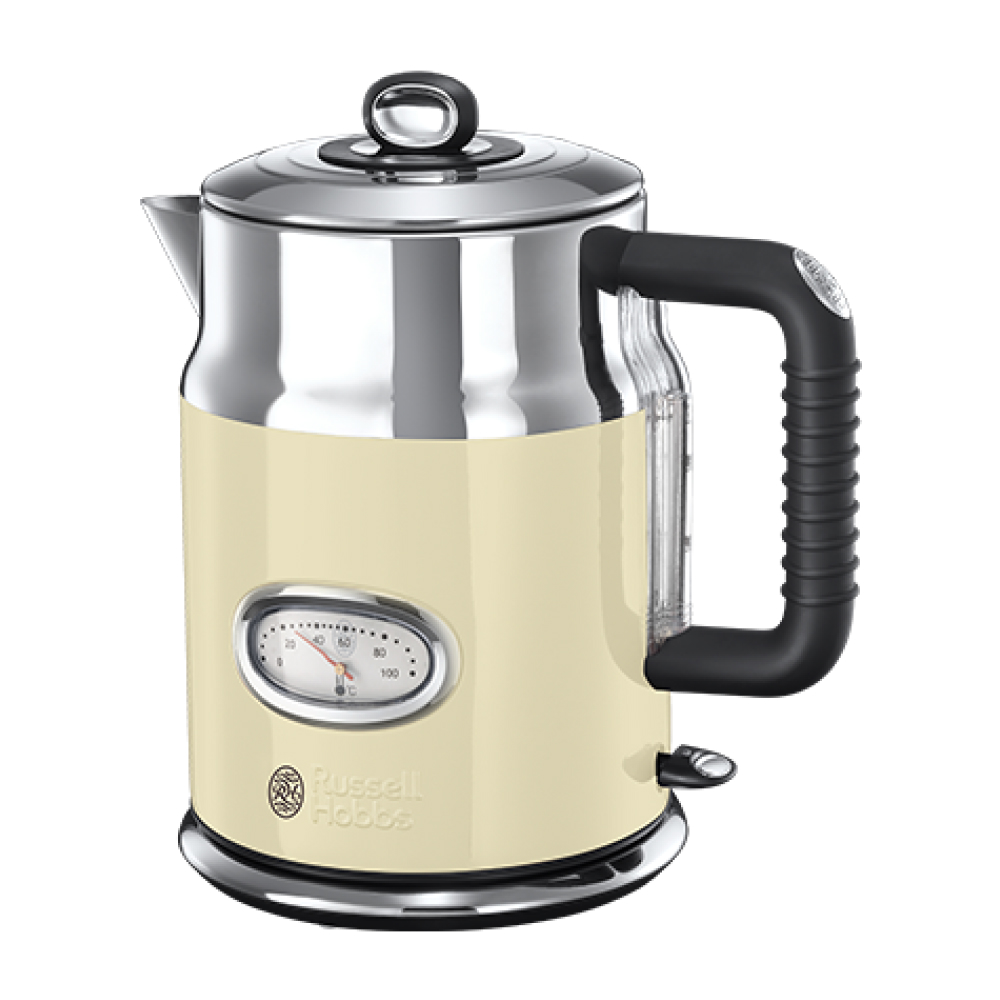 Ấm Siêu Tốc Russell Hobbs Retro 21672-70 2400W 1.7L Màu Kem Hàng chính hãng