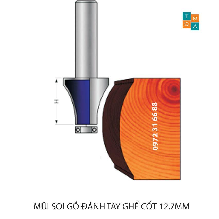 MŨI SOI GỖ - MŨI PHAY GỖ ĐÁNH TAY GHẾ 33MM CỐT 12.7MM - LÕM LÀI - MÁI TRAI HÀNG VIỆT NAM CHẤT LƯỢNG CAO