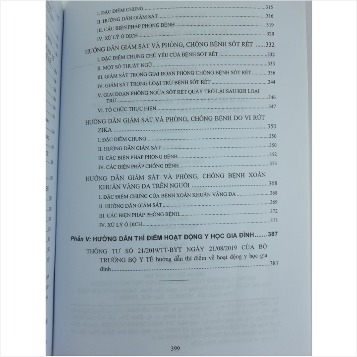 Sách Hướng Dẫn Chẩn Đoán, ĐiềuTrị, Cách Ly Y Tế, Giám Sát, Phòng, Chống Dịch Bệnh Và Một Số Bệnh Thường Gặp Tại Các Cơ Quan, Đơn Vị, Trường Học, Gia Đình Và Cộng Đồng - V2163P