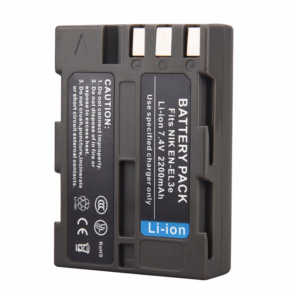 ROGTZ Pin Cho Máy Ảnh Nikon Li-ion 7.4V 2200mAh EN-EL3E - Hàng Nhập Khẩu