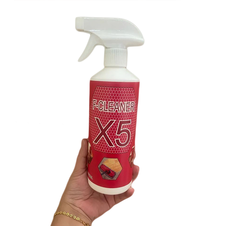 Nước Tẩy Trắng Vệ Sinh Sàn Nhà Dạng Xịt F-Cleaner X5 650ml Làm Sạch Bề Mặt Sàn Đá Hóa, Đường Chỉ Gạch + Tặng Khăn Lau