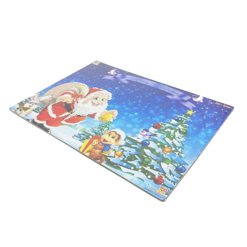 Bộ Xếp Hình Khổ A3 Puzzle Minh Châu 70-046 - Merry Christmas (70 Mảnh Ghép)