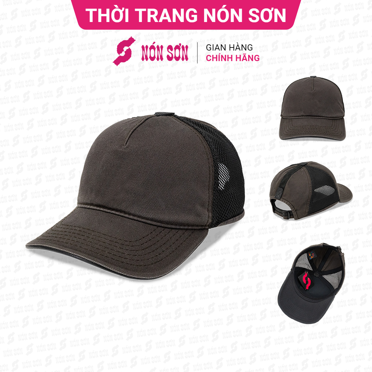 Mũ kết lưỡi trai nam nữ thời trang NÓN SƠN MC015-XR1