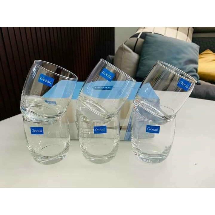 Bộ 6 cốc thuỷ tinh ocea thái lan xịn 265ml hàng đẹp