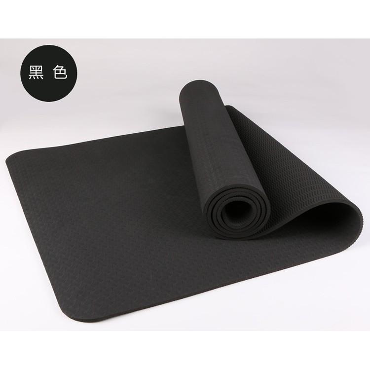 Thảm yoga PTE 6mm 1 lớp (tặng túi + dây)
