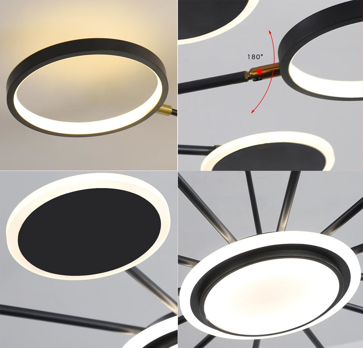 Đèn thả KAZIC loại 12 bóng kiểu dáng sang trọng với 3 chế độ ánh sáng hiện đại - kèm điều khiển từ xa - .