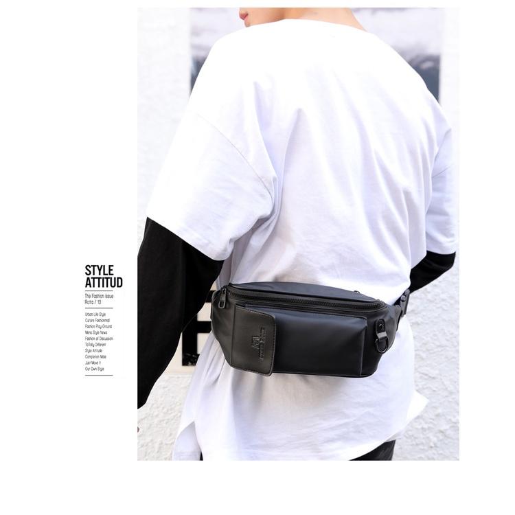 TÚI ĐEO CHÉO NAM NỮ, TÚI DÙ đeo chéo và đeo bụng ngăn đứng 4 Màu