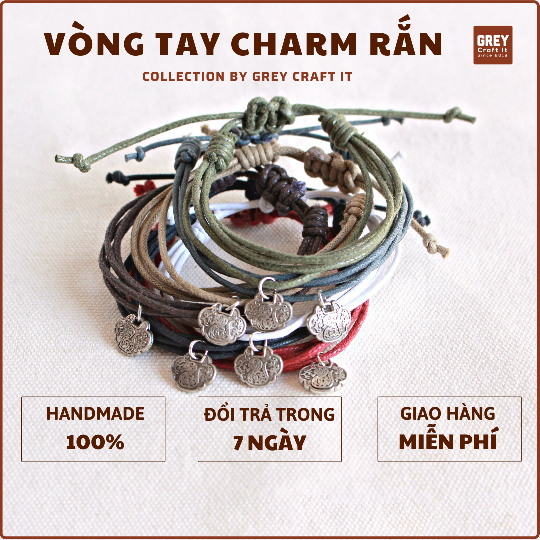 Vòng tay UNISEX Snake Charm Độc Lạ | Retro Vintage Style Dễ Phối Set Cực Ngầu | Miễn phí ship sửa đổi trả