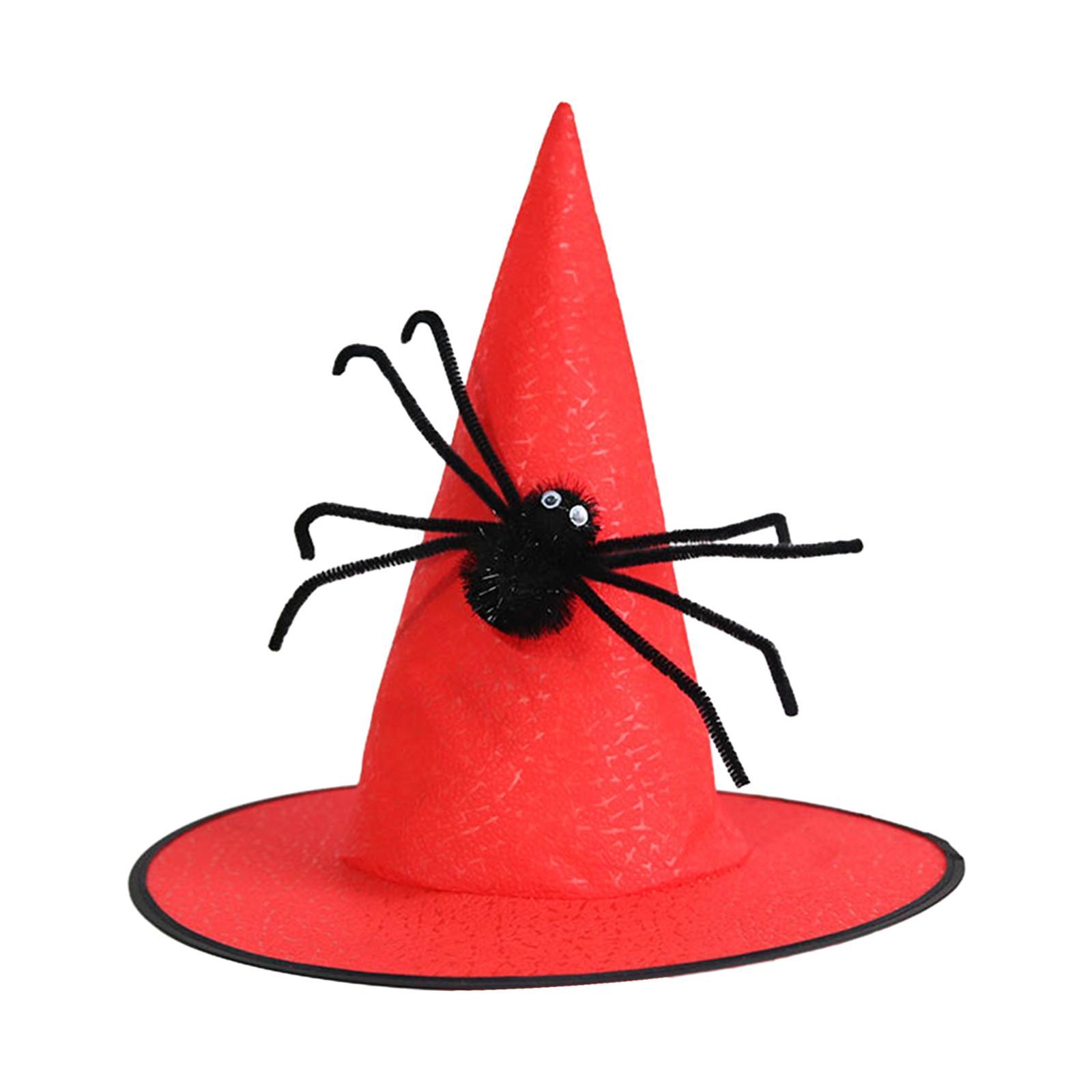 Witch Hat Cap Halloween Costume Accessory for Cosplay Masquerade Fancy Dress