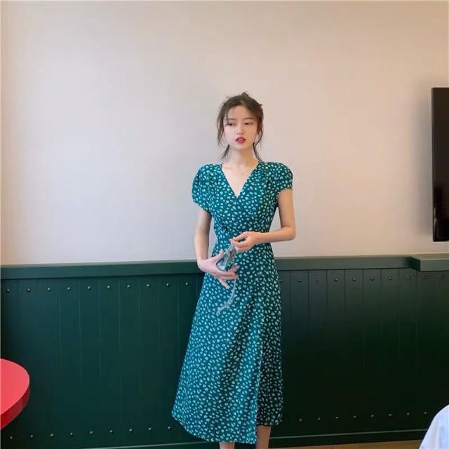 VÁY MAXI HOA VẠT CHÉO