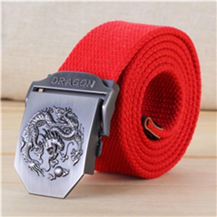 Thắt lưng dù mặt khoá Dragon - nhóm màu trơn