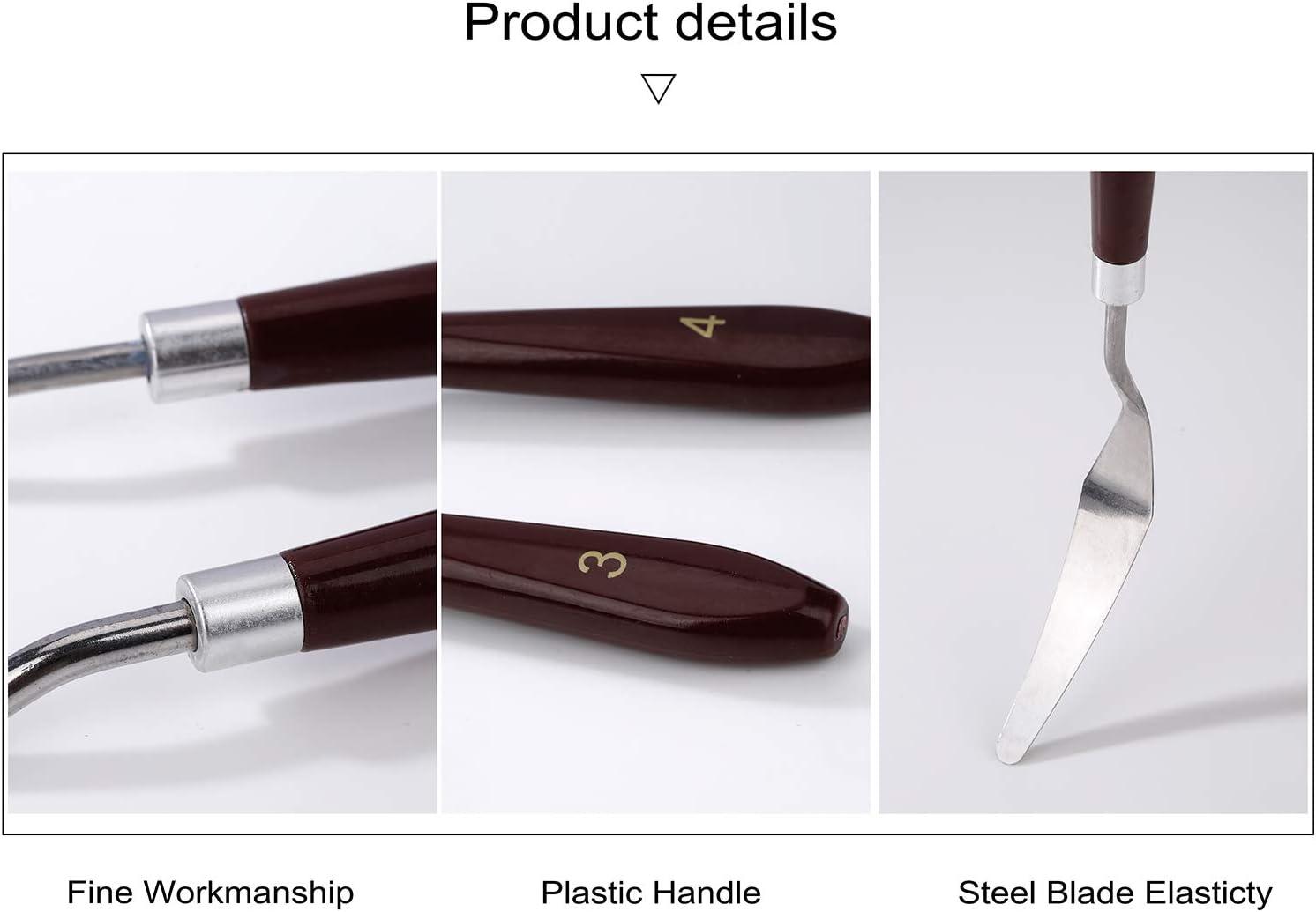 Tranh Inox Dao Nghệ Sĩ Tranh Sơn Dầu Bảng Dao Thìa Sơn Dầu Phụ Kiện Phối Màu 5 Chiếc