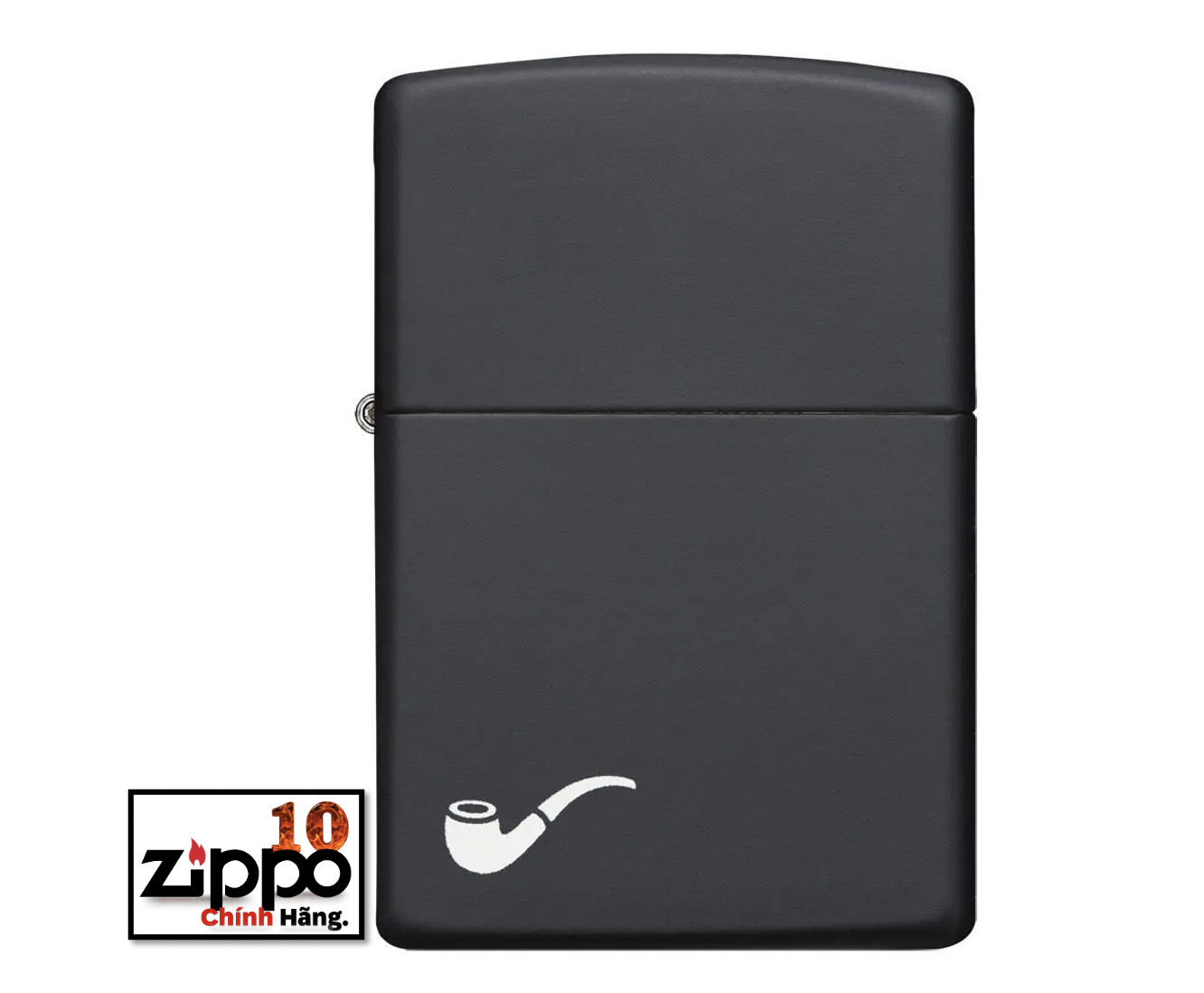 Bật lửa Zippo TẨu 218PL Pipe Black Matte - Chính hãng 100%