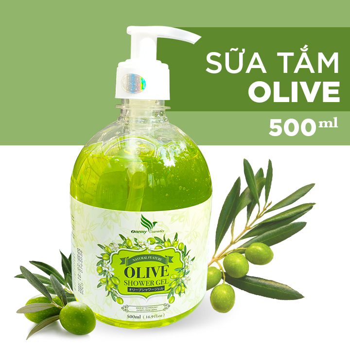 Sữa Tắm Oliu Dưỡng Ẩm Sáng Da Onemy Olive Shower Gel 500ml