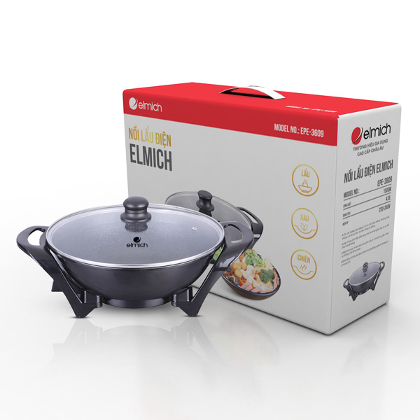Nồi lẩu điện Elmich EPE-3609 - Hàng Chính Hãng