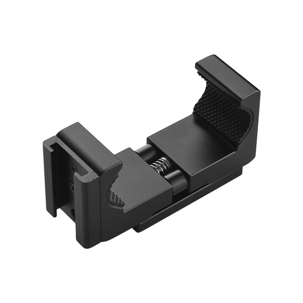 Giá đỡ điện thoại Q12 bằng hợp kim nhôm có thể điều chỉnh Kẹp 1/4 "Lỗ vít với Ổ cắm cho iPhone Samsung Huawei Xiaomi