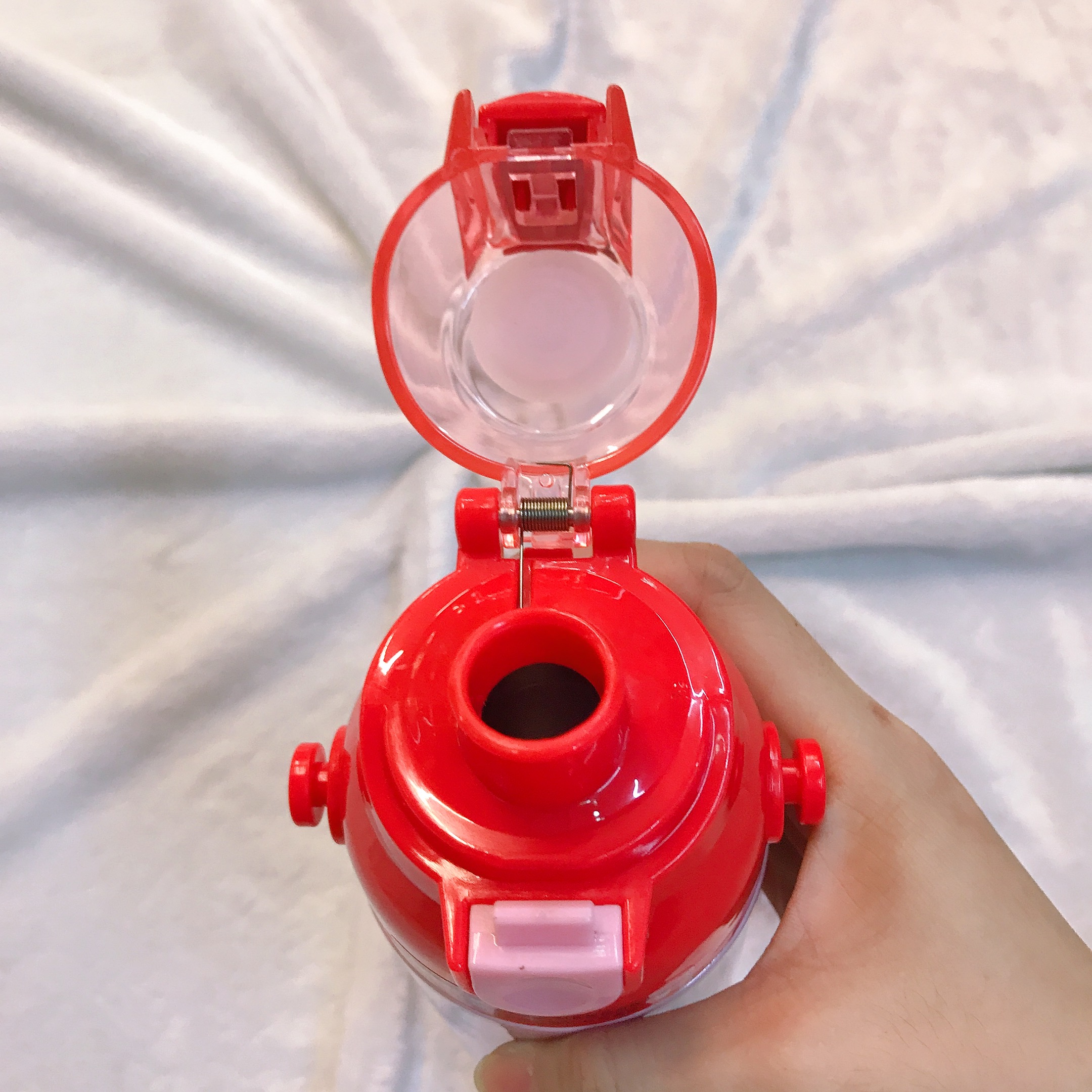 Bình nước giữ nhiệt hình mèo Kitty che miệng màu hồng nhạt cho trẻ em, bé gái -  - KT3655HN