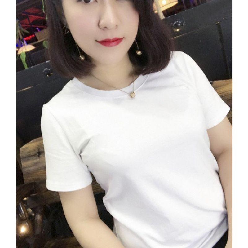 Áo thun nữ trơn chất cotton 100% T