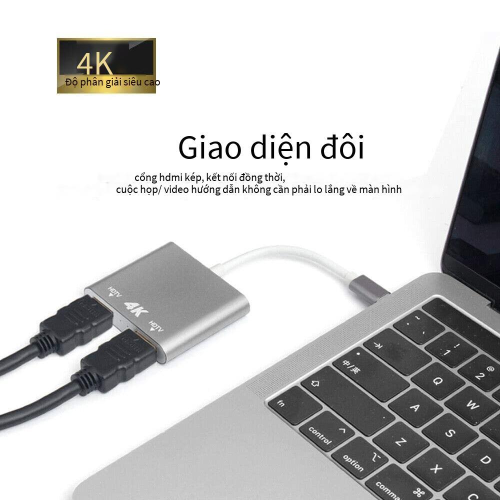 Cáp chuyển đổi màn hình máy tính ba trong một kiểu mới nhất Type-C sang HDMI Trạm nối máy tính xách tay khác
