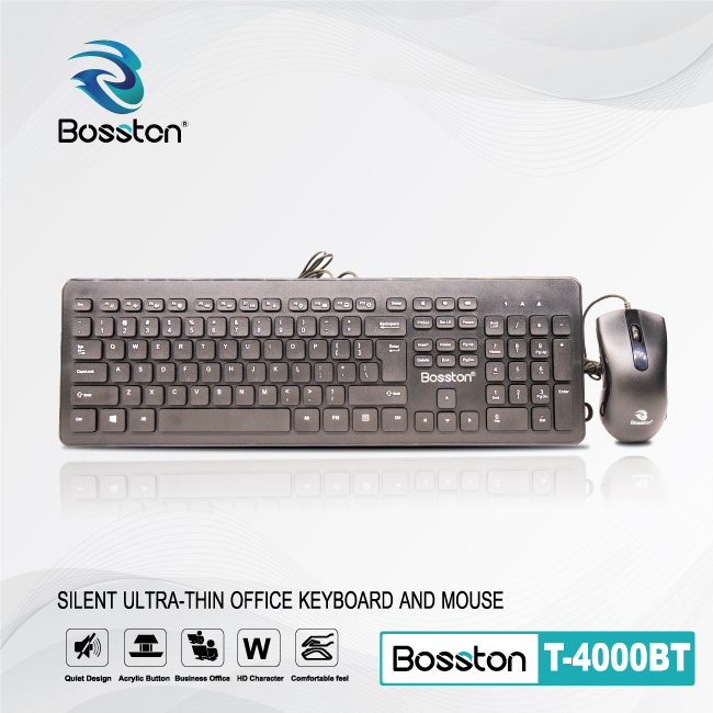 Combo phím chuột BOSSTON D6800 - HT - HÀNG CHÍNH HÃNG